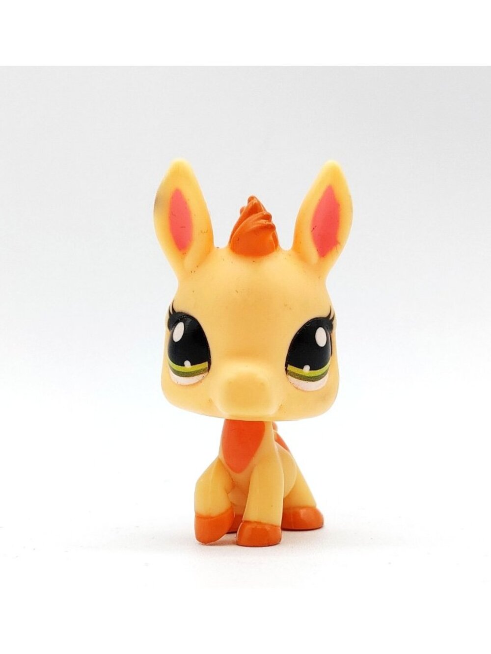 Littlest Pet Shop Farm Besties G7 Gen 7 # 56 Yellow Tan Donkey Green Eyes